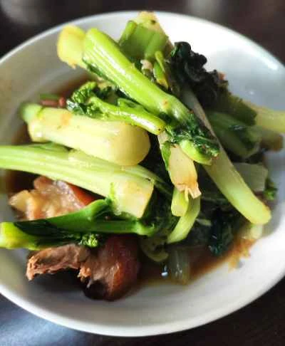 豚足と秋野菜の炒め物の作り方：9