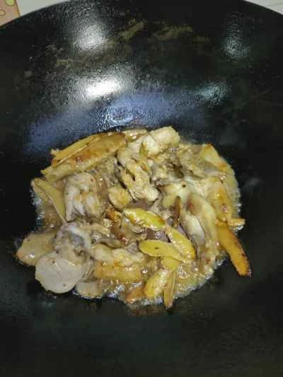 鶏肉と生姜とネギの炒め物の作り方：6