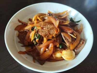 豚レバーと玉ねぎの炒め物の作り方：7