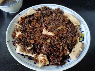 自家製豚バラ肉の煮込みとマスタードグリーンの塩漬け レシピ手順：9