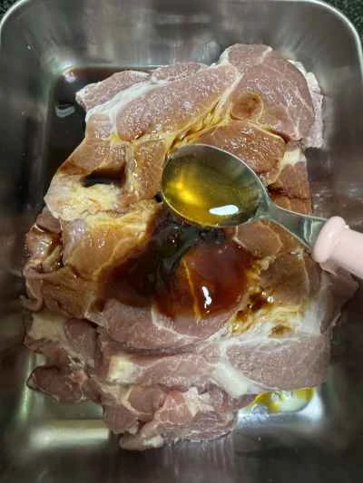 照り焼きポークカツのレシピ手順：2
