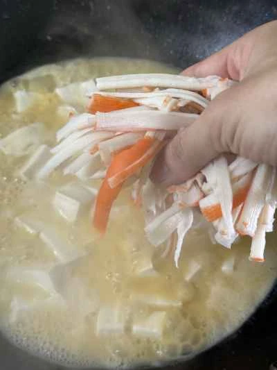 カニカマと豆腐のキャセロール レシピ手順：9