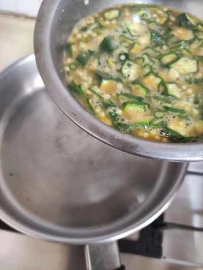 オクラと卵の炒め物の作り方：5