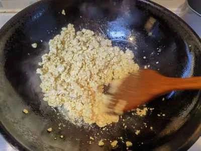 チキンスクランブル豆腐のレシピ手順：4