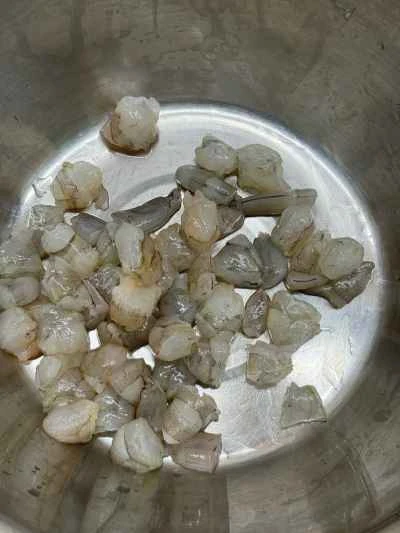 ヘチマとエビのパンケーキの作り方：3