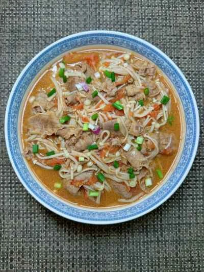 トマト、エノキ茸、牛肉の作り方：11