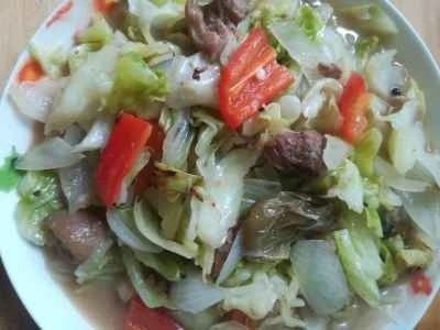 豚肉とキャベツの炒め物の作り方：8