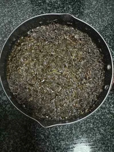 塩漬けカラシナ入り蒸し豚バラ肉の作り方：1