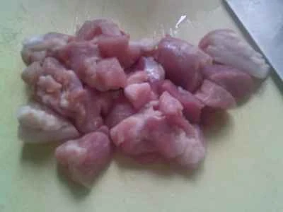 からし菜の漬物、揚げグルテン、肉詰め、ゆで枝豆の作り方：3