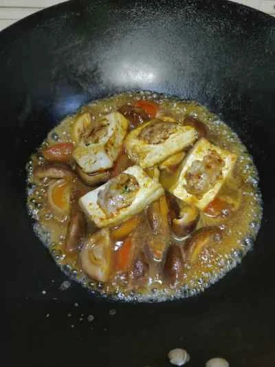 キノコの煮込みと豆腐の詰め物の作り方：11