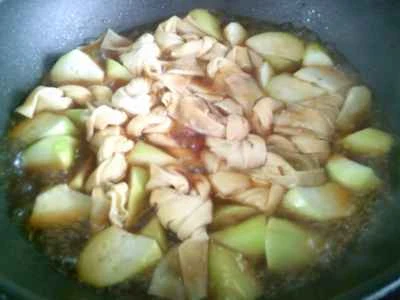 豆腐皮結びと夜咲き花の作り方：9