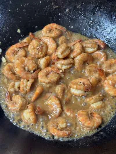 エビと大葉の炒め物の作り方：12