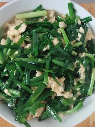 チャイブ入り卵炒めの作り方：6