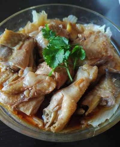 蒸し鶏とベビーチンゲン菜の作り方：7