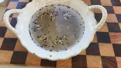 キヌアと花椒豆腐の作り方：2