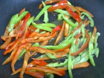 豆腐皮と野菜炒めの作り方：6