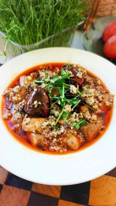 キヌアと花椒の豆腐のレシピ