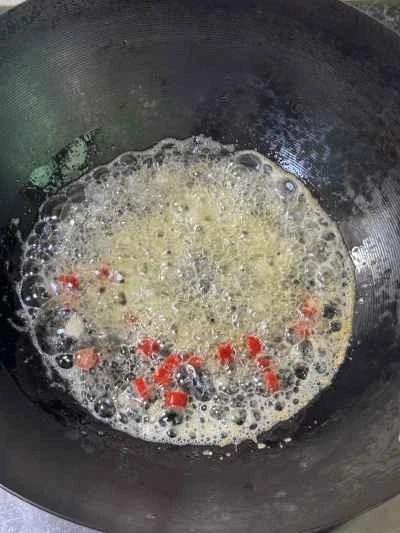 塩漬けカラシナを使った鶏足の煮込みの作り方：11