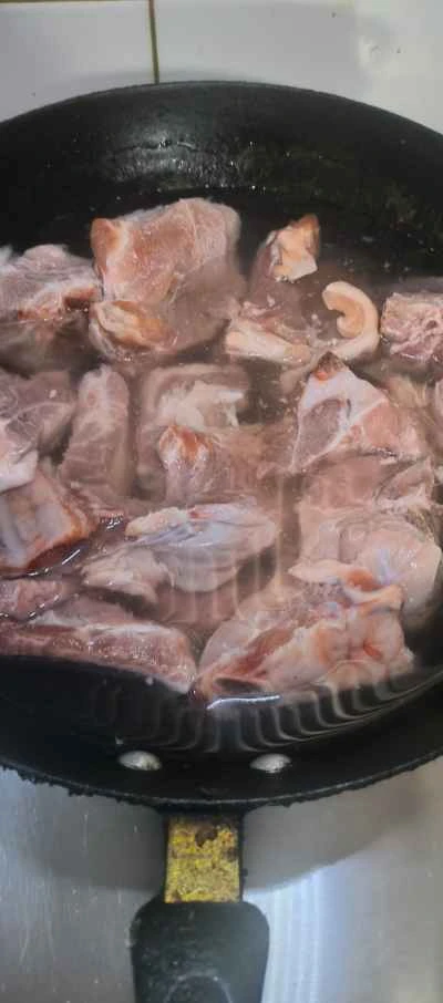 豚バラ肉の煮込みの作り方：1