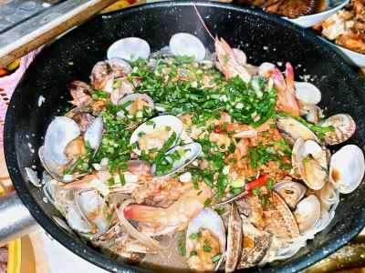 ガーリッククラム春雨キャセロールのレシピ