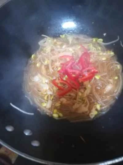 キャベツともやし炒めの作り方:5