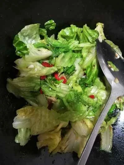 レタス炒めの作り方：5