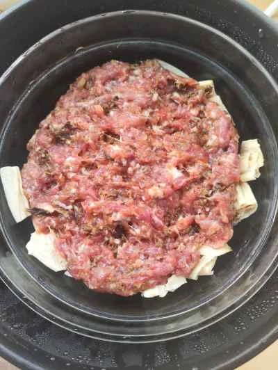 乾燥豆腐入り蒸し肉パテの作り方：6