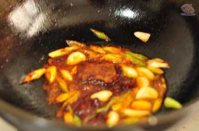 王坡の大きなエビの作り方：5