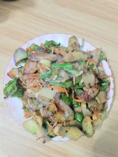 ナスとピーマンの炒め物の作り方：11