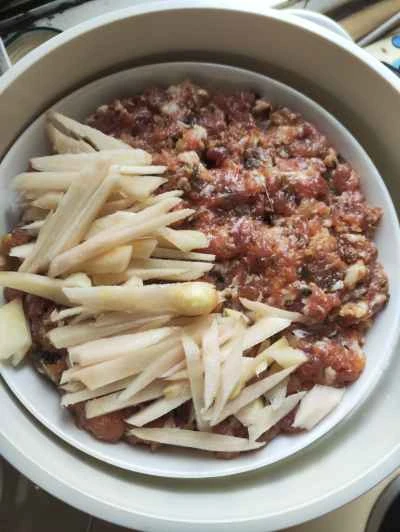 ピクルスにしたマスタードグリーン入り蒸し豚パテの作り方：8