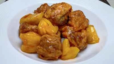 パイナップル入り酢豚のレシピ