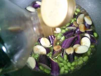 枝豆入りナスの煮込みの作り方：7