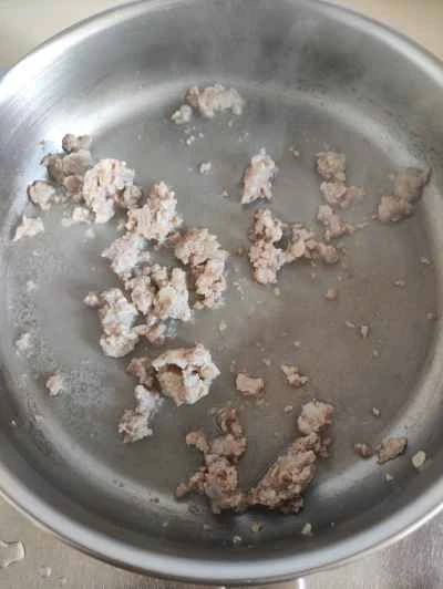 ひき肉入りレンコン炒めの作り方：3