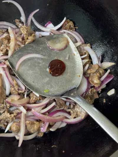 クミンと玉ねぎの牛肉炒めの作り方：8