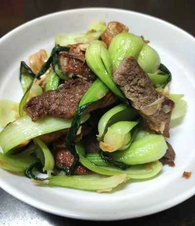 上海白菜と豚肉の炒め物の作り方：7