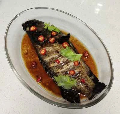 蒸しハタのレシピ手順：4