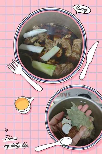 ラムの背骨の煮込みレシピ手順：3