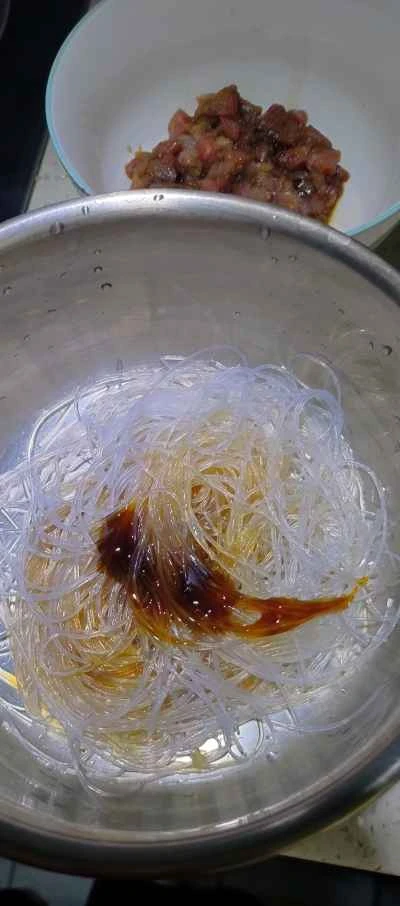 ひき肉と春雨の作り方：1