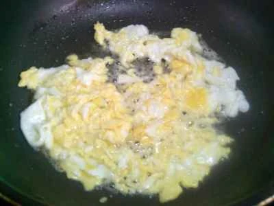 きのこと卵の煮込みヘチマの作り方：5