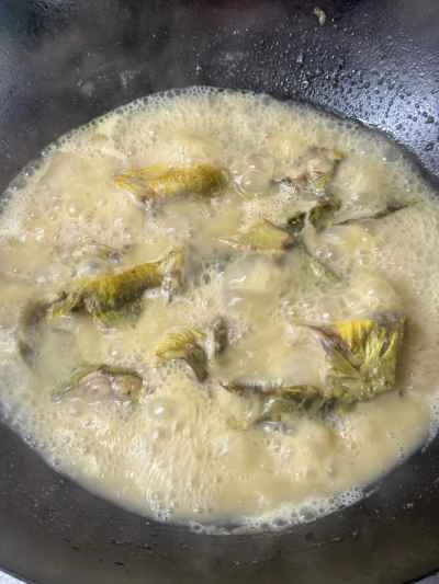 春雨入りイエローナマズシチューのレシピ手順：7