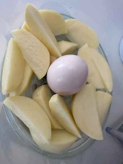 マッシュポテトの作り方：1