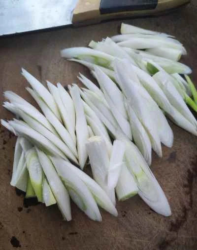 ラム肉のネギ炒めの作り方：5