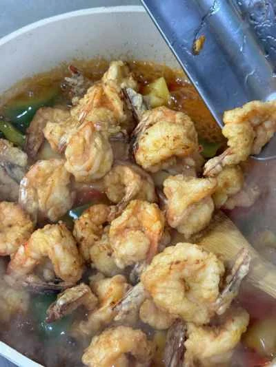 甘酢エビのレシピ手順：17