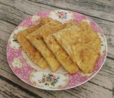 小さな銀色の魚を使ったオムレツの作り方：4