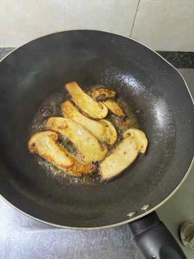 松茸のバター炒めの作り方：7