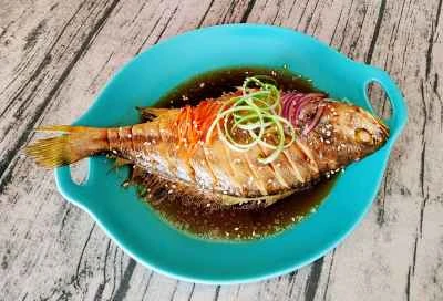 蒸しニベのレシピ