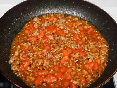 トマトと牛肉の蒸し豆腐の作り方：4