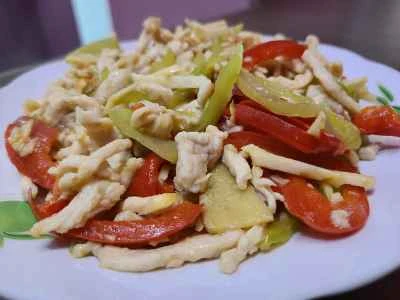 鶏肉とたけのこと炒め物のレシピ