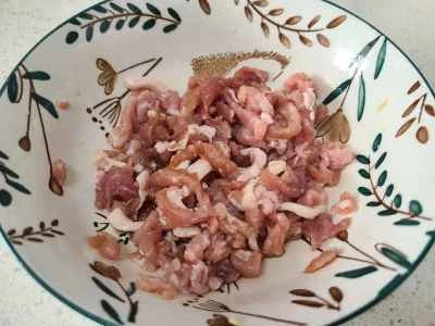 細切り豚肉とたけのこと炒め物の作り方：7