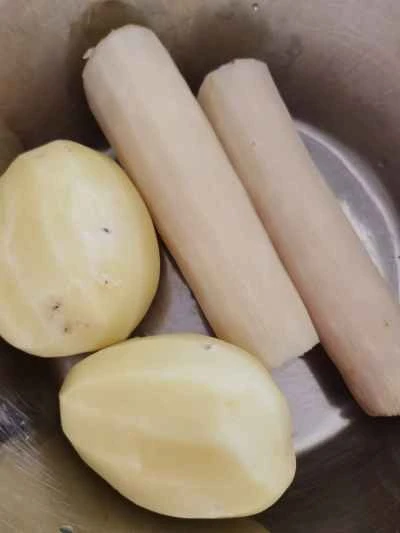 クリスピーポテトとクリスピーヤムの作り方：2